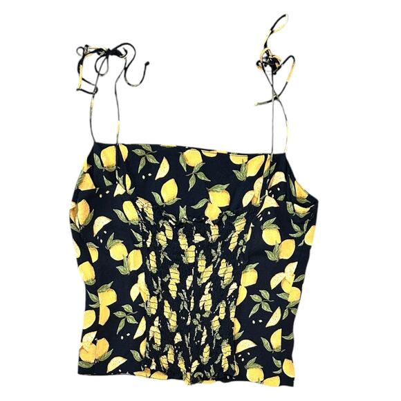 Reformation Atticus Camisole In Lemon - Picture 6 of 6